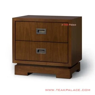 Nakas 2 Laci Minimalis Salak Brown Muda Seri Altama