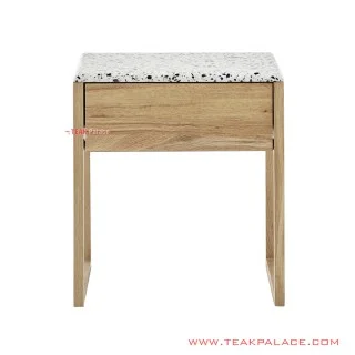 Nakas Minimalis Natural Seri Natalis With Marmer 8mm