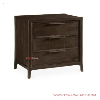 Meja Nakas Black Walnut Marsa Minimalis Jati Solid