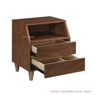 Nakas 2 Laci Minimalis Seri Nancy Salak Brown