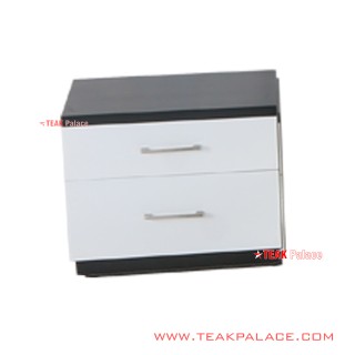 Nakas Minimalist Teak Wood Duco White Black Vista Series Nakas Minimalist Teak Wood Duco White Black Vista Series
