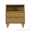 Nancy Nightstand Minimalist Golden Teak Table