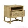 Nightstand Drawers Minimalist Teak Rattan Wicker Delon Series nightstand drawers minimalist teak rattan wicker delon series 56