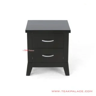 Nakas Jati Hitam 2 Drawer Visco Minimalis