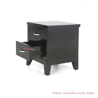 Nakas Jati Hitam 2 Drawer Visco Minimalis Nakas Jati Hitam 2 Drawer Visco Minimalis