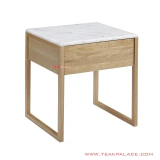 Nakas Natural Marmer Putih Natalis Minimalis