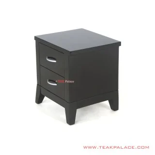 Nakas Jati Hitam 2 Drawer Visco Minimalis