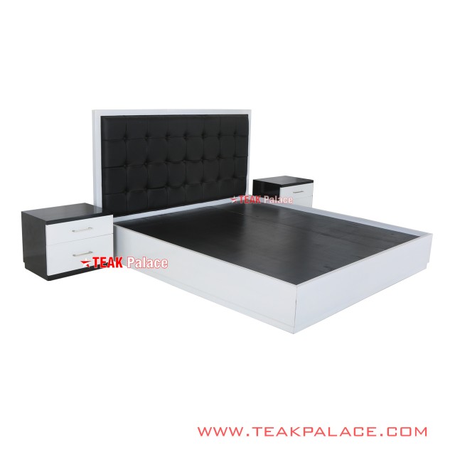 Set Dipan 2 Nakas Mewah Minimalis Black White Seri Vista set dipan 2 nakas mewah minimalis black white seri vista 62