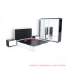 Minimalist Bridal Bedroom Set in White Vista