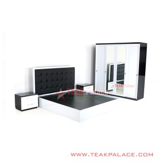 Kamar Tidur Minimalis Pengantin Set Putih Vista