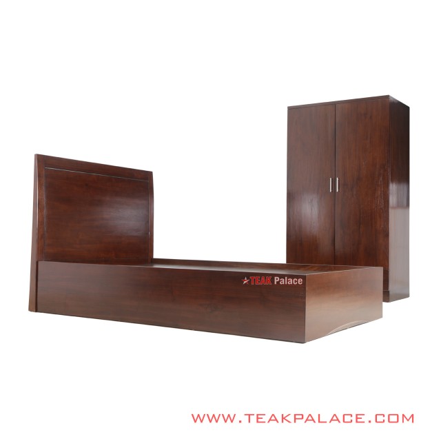 Set Tempat Tidur Lemari Pakaian 2 Pintu Seri Jakarta Salak Brown set tempat tidur lemari pakaian 2 pintu seri jakarta salak brown 65