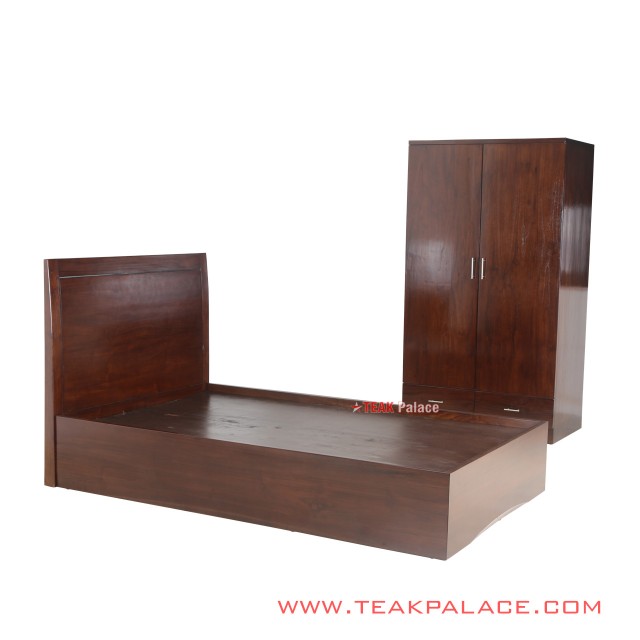 Set Tempat Tidur Lemari Pakaian 2 Pintu Seri Jakarta Salak Brown set tempat tidur lemari pakaian 2 pintu seri jakarta salak brown 64