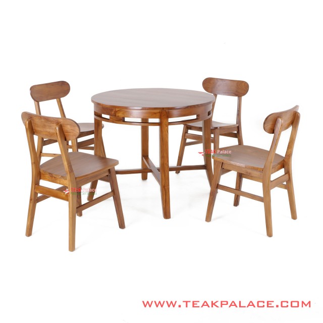 Meja 4 Kursi Makan Minimalis Set Melia Golden Teak meja 4 kursi makan minimalis set melia golden teak 58