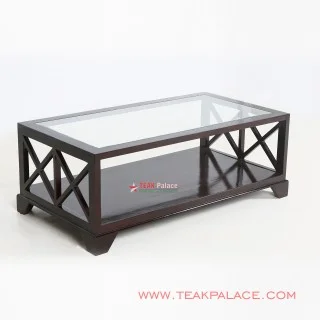 Meja Tamu Minimalis Malang Black Walnut