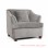 Gray Minimalist Sofa Musi Series single seater