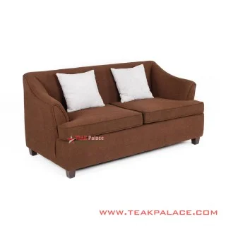 2 Seater Minimalist Sofa Musi Brown
