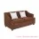 Sofa 2 Dudukan Minimali Musi Coklat