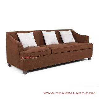 Sofa Minimalis Seri Musi Warna Coklat 3 Dudukan