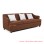 Sofa Minimalis Seri Musi Warna Coklat 3 Dudukan
