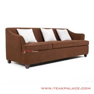 Sofa Minimalis Seri Musi Warna Coklat 3 Dudukan