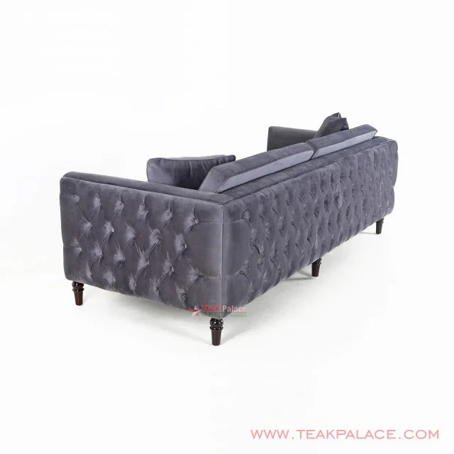 Bulgary Sofa 3 Seater Grey