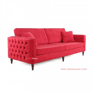 Sofa Minimalis Bulgari Merah 3 Seater