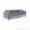 Sofa Minimalis Mewah Bulgari 3 Dudukan Abu
