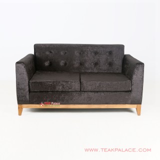Minimalist Teak Sofa 2 Holder Riau Series Black Color