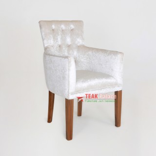 Kursi Jati Minimalis Wilona Putih