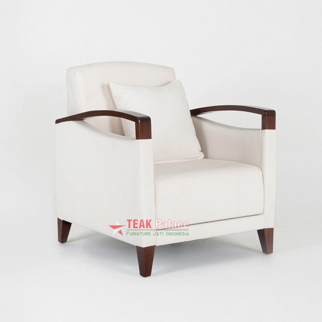 Kursi Tamu Minimalis Jati Ruang TV Lio Single Teak Palace Kursi Tamu Minimalis Jati Ruang TV Lio Single Teak Palace
