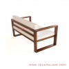 Kotak 2 Seater Teak Chair White kotak 2 seater teak chair white 65
