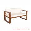 Kotak 2 Seater Teak Chair White kotak 2 seater teak chair white 63