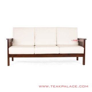 Kursi Tamu Jati Bali Putih 3 Seater