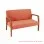Sofa Tamu Minimalis Legian 2 Seater Orange