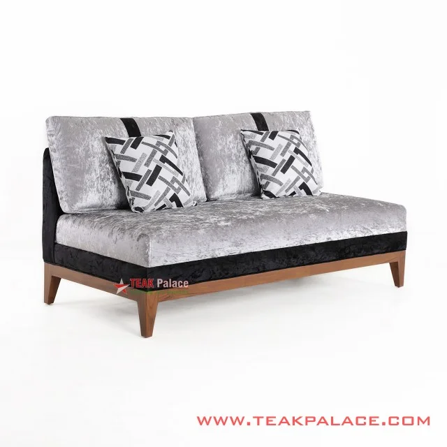 Minimalist Teak Sofa Series Helena 2 Holder minimalist teak sofa series helena 2 holder 60