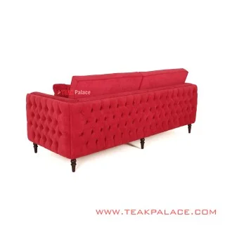 Sofa Minimalis Bulgari Merah 3 Seater