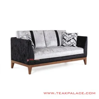 Sofa Jati Minimalis Seri Helena Revina Grey