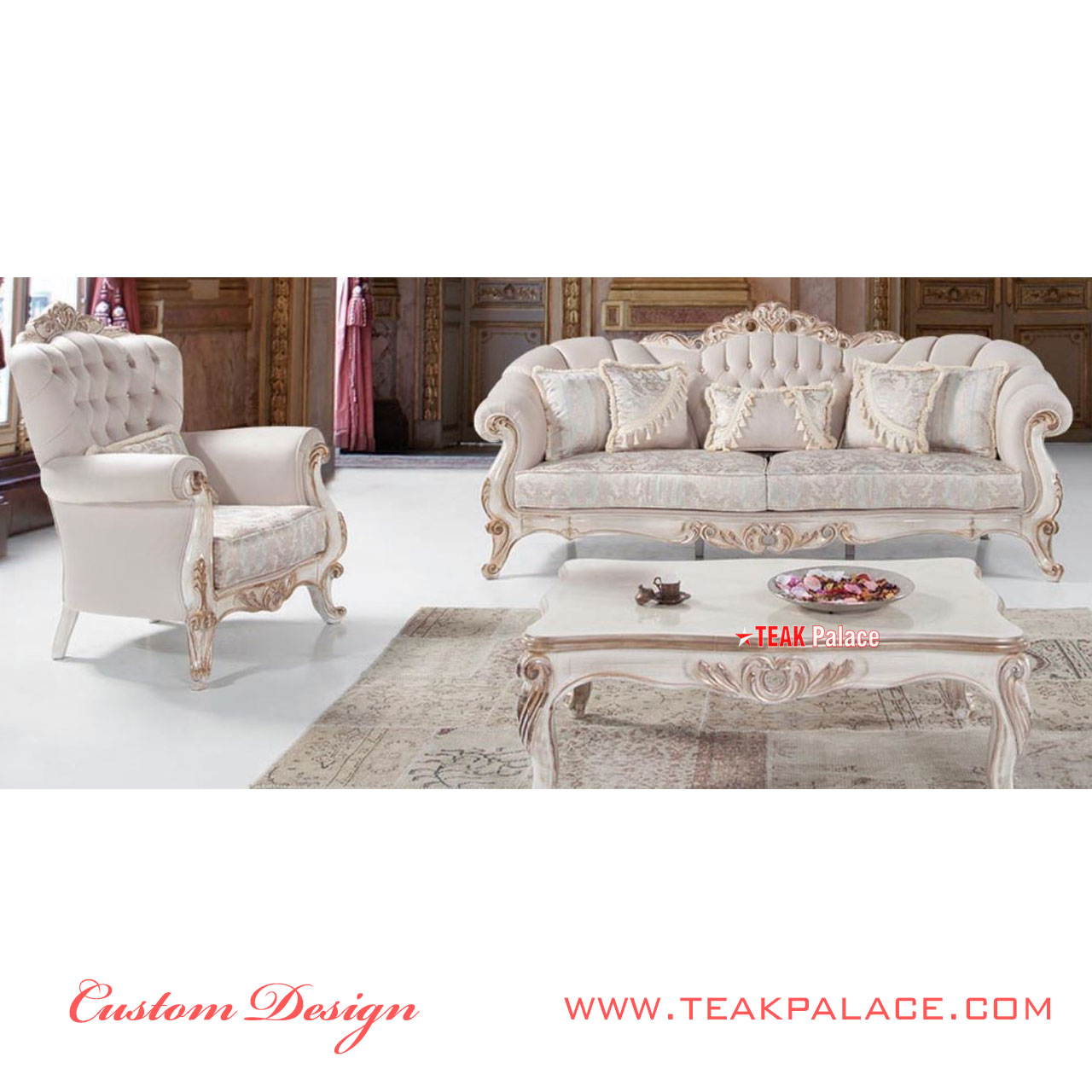 sofa ukir mewah duco ivory emas silver 77