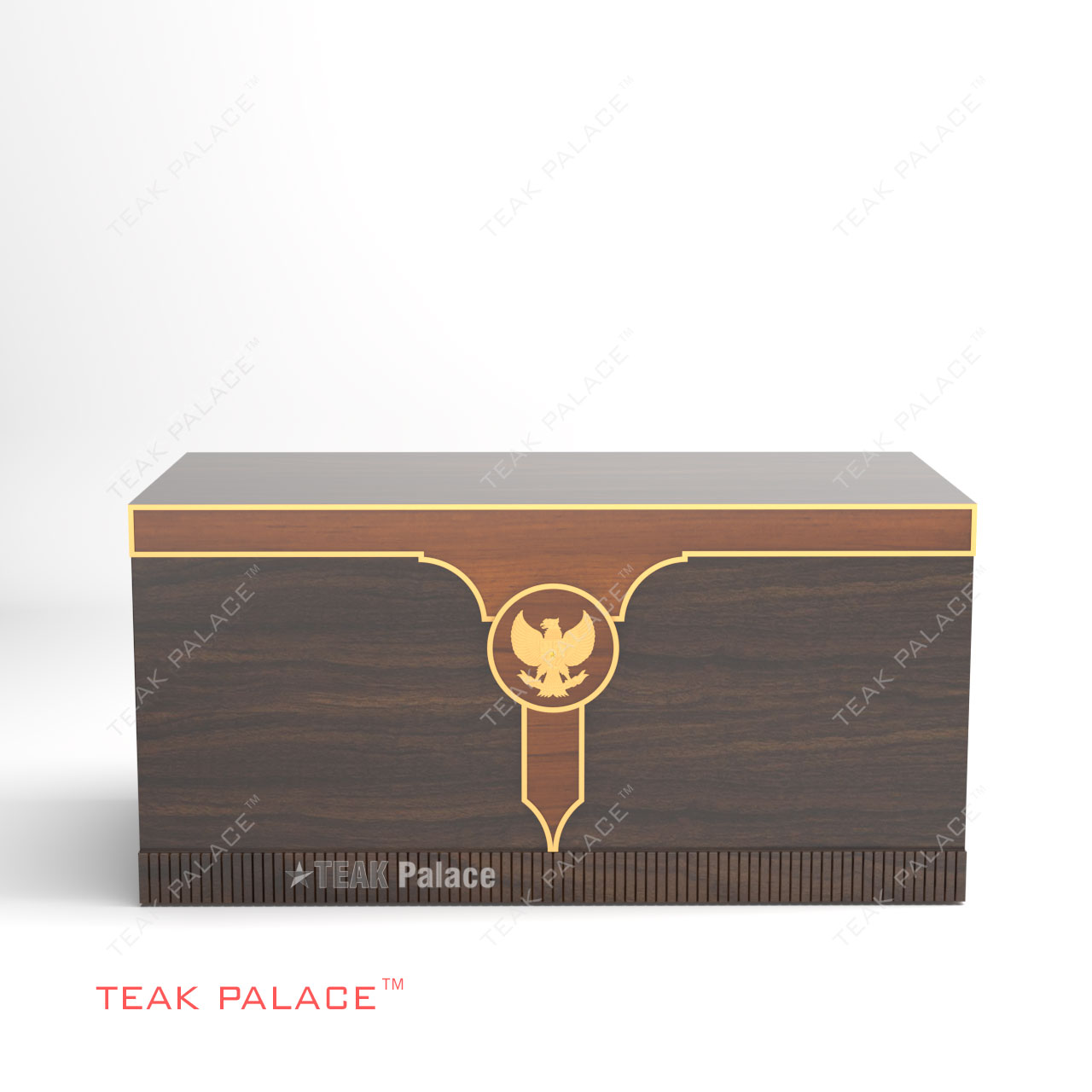 Meja Rapat Seminar Minimalis Modern TKDN Kayu Jati Garuda