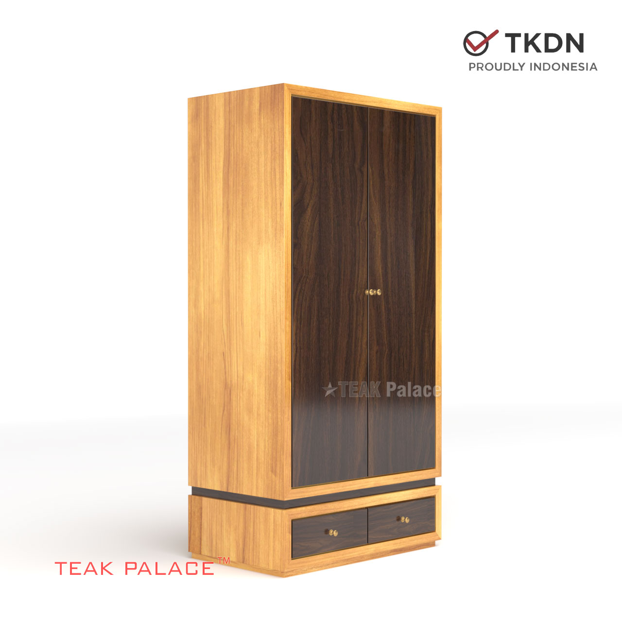 Lemari Kayu Jati 2 Pintu Minimalis modern Harga Lemari Kayu Jati 2 Pintu Minimalis modern