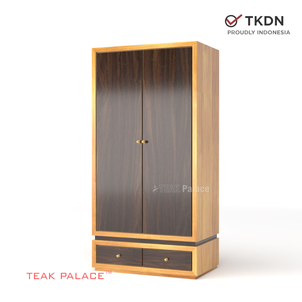 Lemari Kayu Jati 2 Pintu Minimalis modern Lemari Kayu Jati 2 Pintu Minimalis modern